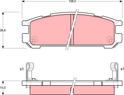 TRW GDB990DT - Kit pastiglie freno, Freno a disco autozon.pro