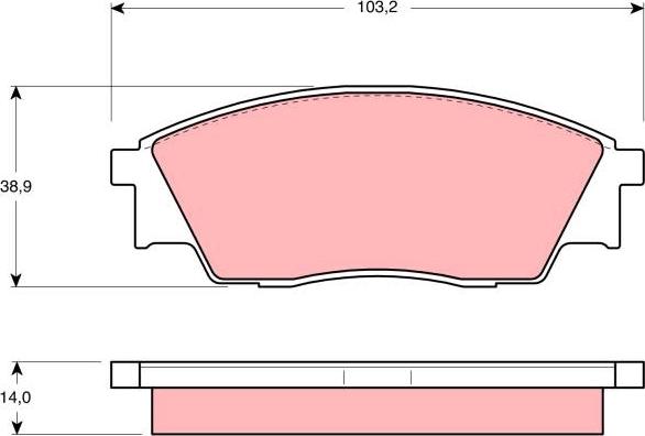 TRW GDB991 - Kit pastiglie freno, Freno a disco autozon.pro