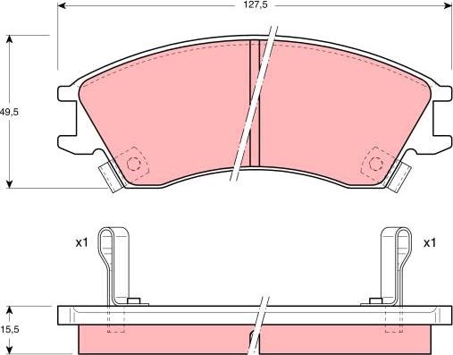 TRW GDB992 - Kit pastiglie freno, Freno a disco autozon.pro