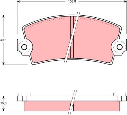 TRW GDB908 - Kit pastiglie freno, Freno a disco autozon.pro