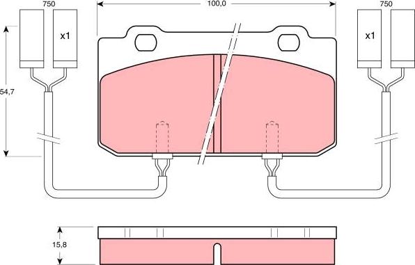 TRW GDB902 - Kit pastiglie freno, Freno a disco autozon.pro