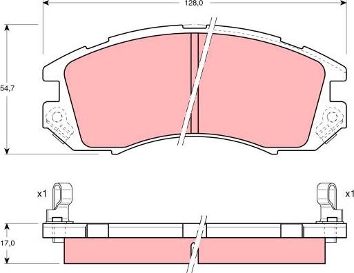 TRW GDB989DT - Kit pastiglie freno, Freno a disco autozon.pro