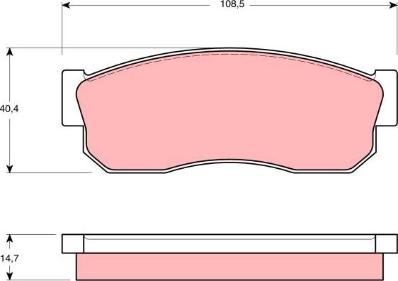 TRW GDB988 - Kit pastiglie freno, Freno a disco autozon.pro