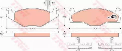 RIDER RD.3323.DB463 - Kit pastiglie freno, Freno a disco autozon.pro