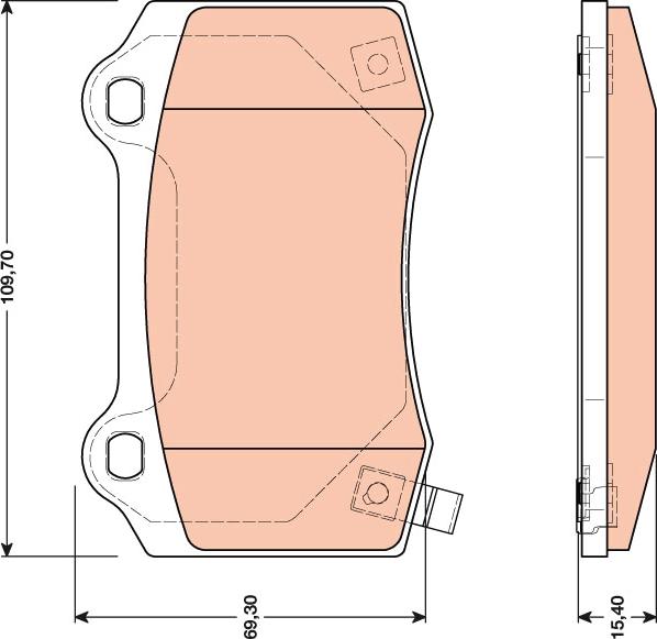 TRW GDB4171 - Kit pastiglie freno, Freno a disco autozon.pro