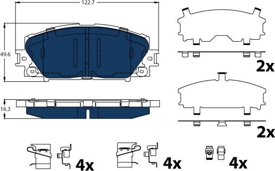 TRW GDB4173BTE - Kit pastiglie freno, Freno a disco autozon.pro