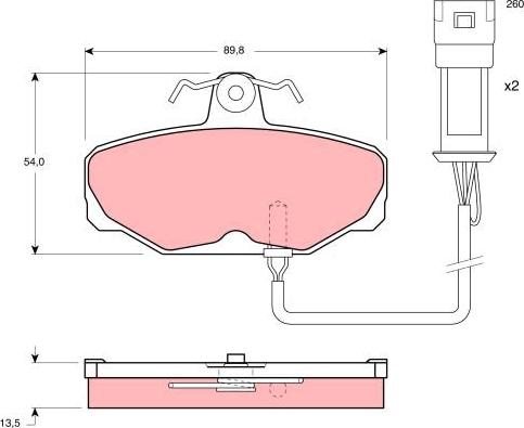 TRW GDB471 - Kit pastiglie freno, Freno a disco autozon.pro