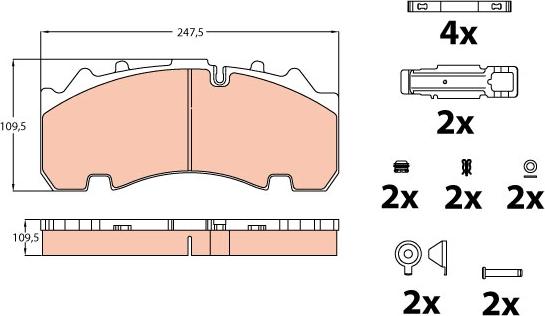 TRW GDB5091 - Kit pastiglie freno, Freno a disco autozon.pro