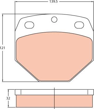 TRW GDB5097 - Kit pastiglie freno, Freno a disco autozon.pro