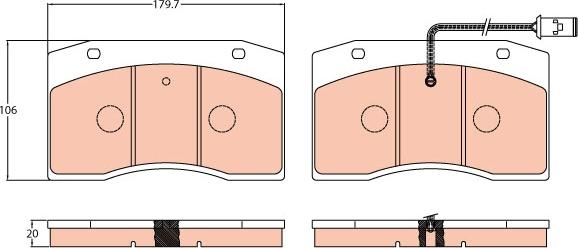 TRW GDB5060 - Kit pastiglie freno, Freno a disco autozon.pro