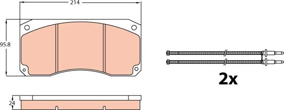 TRW GDB5008 - Kit pastiglie freno, Freno a disco autozon.pro