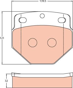 TRW GDB5087 - Kit pastiglie freno, Freno a disco autozon.pro