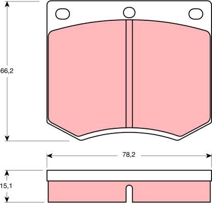 TRW GDB660 - Kit pastiglie freno, Freno a disco autozon.pro