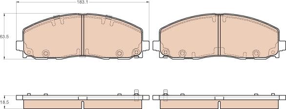 ATE 605680 - Kit pastiglie freno, Freno a disco autozon.pro