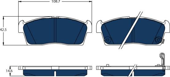 TRW GDB1940BTE - Kit pastiglie freno, Freno a disco autozon.pro