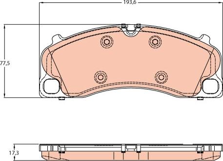 TRW GDB1952 - Kit pastiglie freno, Freno a disco autozon.pro