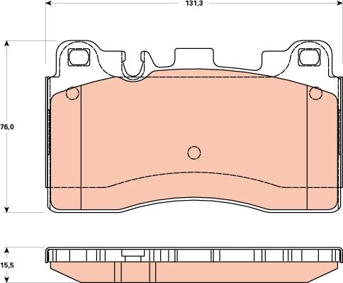 TRW GDB1906 - Kit pastiglie freno, Freno a disco autozon.pro