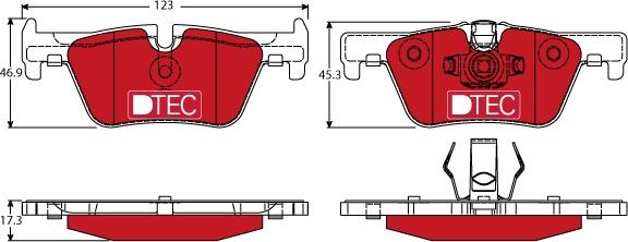 TRW GDB1919DTE - Kit pastiglie freno, Freno a disco autozon.pro