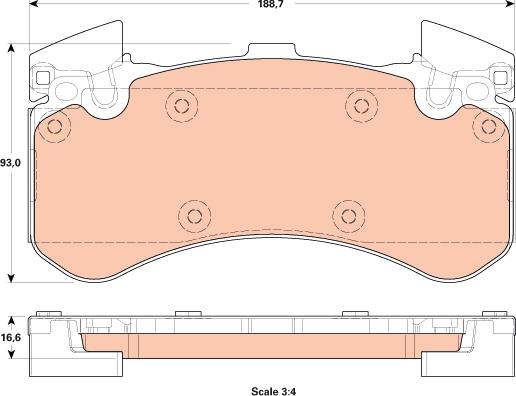 TRW GDB1911 - Kit pastiglie freno, Freno a disco autozon.pro