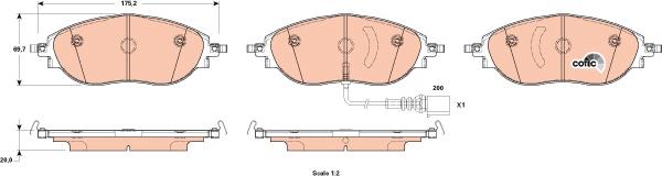 TRW GDB1918 - Kit pastiglie freno, Freno a disco autozon.pro