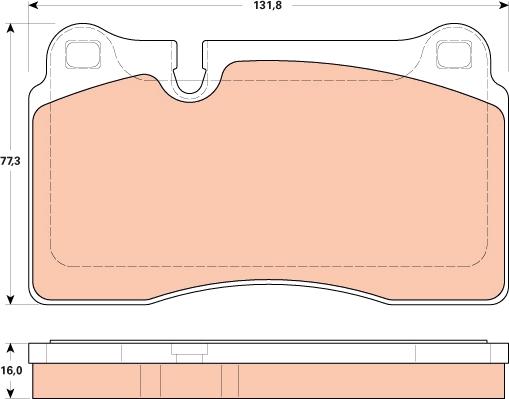 TRW GDB1912 - Kit pastiglie freno, Freno a disco autozon.pro