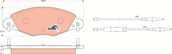 TRW GDB1449 - Kit pastiglie freno, Freno a disco autozon.pro