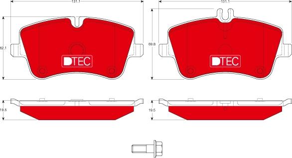 TRW GDB1413DTE - Kit pastiglie freno, Freno a disco autozon.pro