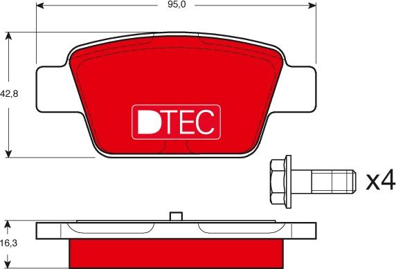 TRW GDB1485DTE - Kit pastiglie freno, Freno a disco autozon.pro