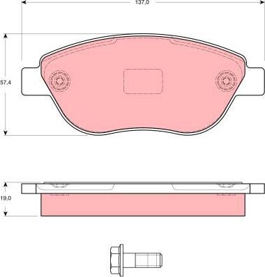 TRW GDB1591 - Kit pastiglie freno, Freno a disco autozon.pro