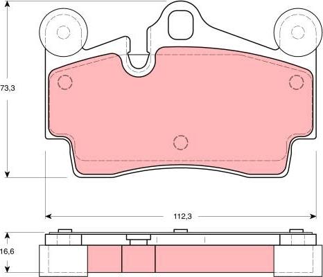 TRW GDB1549 - Kit pastiglie freno, Freno a disco autozon.pro