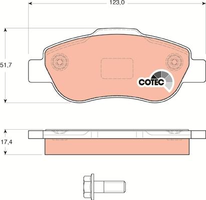 TRW GDB1589 - Kit pastiglie freno, Freno a disco autozon.pro