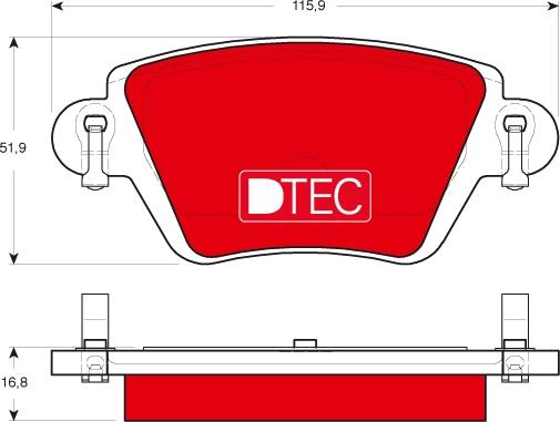 TRW GDB1525DTE - Kit pastiglie freno, Freno a disco autozon.pro