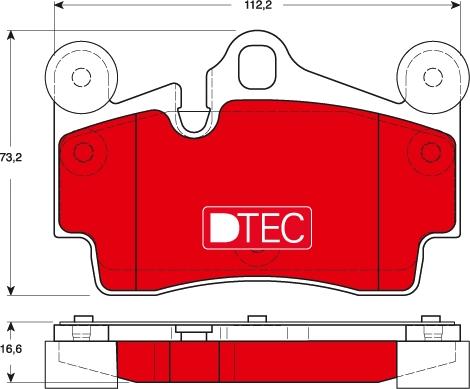 TRW GDB1653DTE - Kit pastiglie freno, Freno a disco autozon.pro