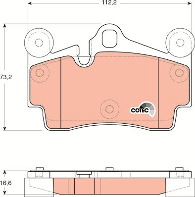 TRW GDB1653 - Kit pastiglie freno, Freno a disco autozon.pro