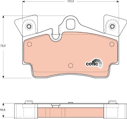 TRW GDB1652 - Kit pastiglie freno, Freno a disco autozon.pro