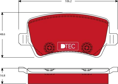 TRW GDB1685DTE - Kit pastiglie freno, Freno a disco autozon.pro