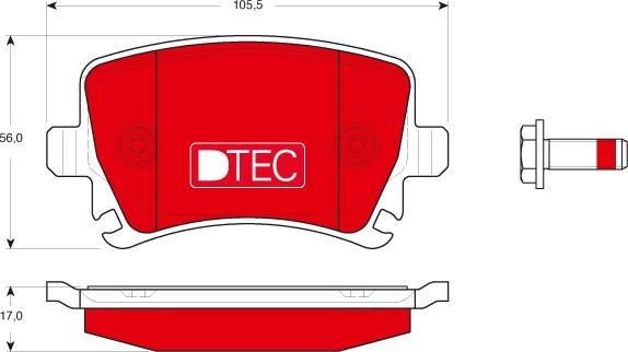 TRW GDB1622DTE - Kit pastiglie freno, Freno a disco autozon.pro