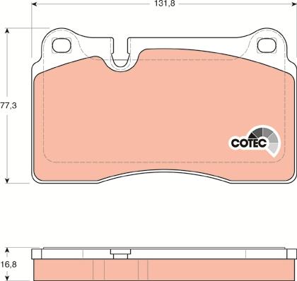 TRW GDB1670 - Kit pastiglie freno, Freno a disco autozon.pro