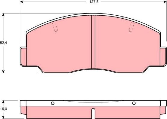 TRW GDB1096 - Kit pastiglie freno, Freno a disco autozon.pro