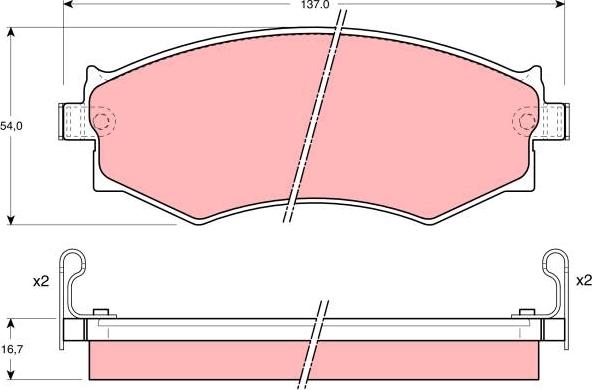 TRW GDB1008DT - Kit pastiglie freno, Freno a disco autozon.pro