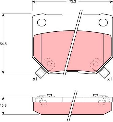 TRW GDB1007 - Kit pastiglie freno, Freno a disco autozon.pro