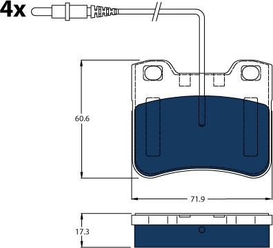 TRW GDB1031BTE - Kit pastiglie freno, Freno a disco autozon.pro