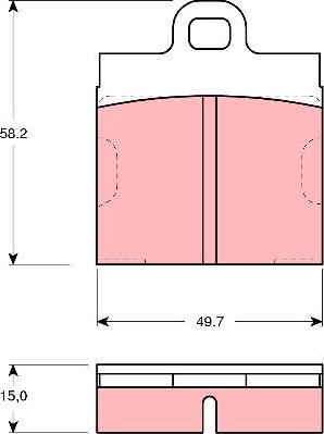 TRW GDB103 - Kit pastiglie freno, Freno a disco autozon.pro