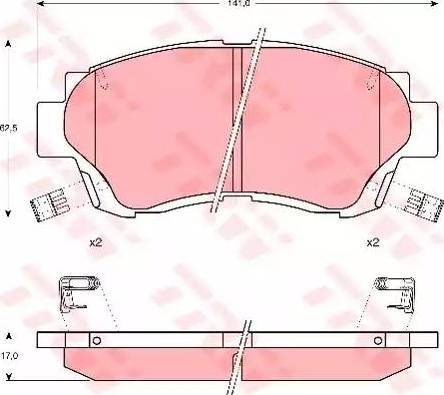 Alpha Brakes HKP-TY-060 - Kit pastiglie freno, Freno a disco autozon.pro