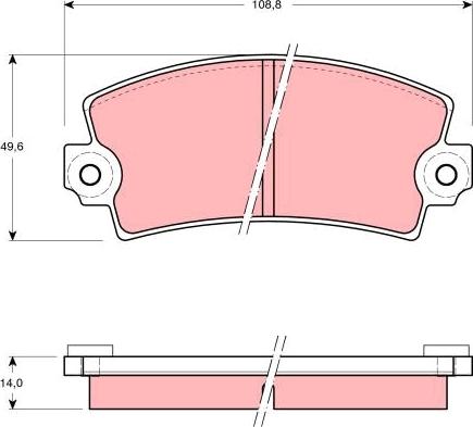 TRW GDB118 - Kit pastiglie freno, Freno a disco autozon.pro