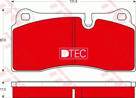 TRW GDB1816DTE - Kit pastiglie freno, Freno a disco autozon.pro