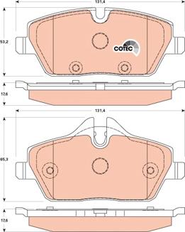 TRW GDB1870 - Kit pastiglie freno, Freno a disco autozon.pro