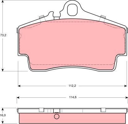 TRW GDB1395 - Kit pastiglie freno, Freno a disco autozon.pro