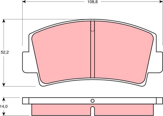 TRW GDB139 - Kit pastiglie freno, Freno a disco autozon.pro