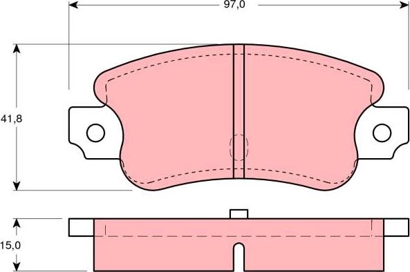 EBC Brakes 147 - Kit pastiglie freno, Freno a disco autozon.pro